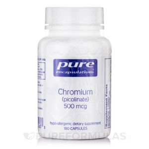 CHROMIUM PICOLINATE 500 MCG 180 CAPS - Pure