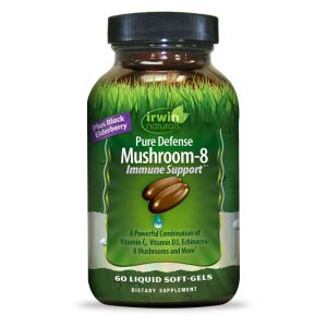 Pure Defense Mushroom 8 Immune Support 60 Softgels- Irwin Naturals