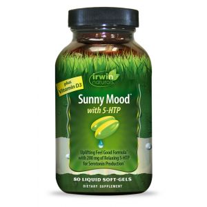 Sunny Mood with 5-HTP 80 Liquid Softgels- Irwin Naturals
