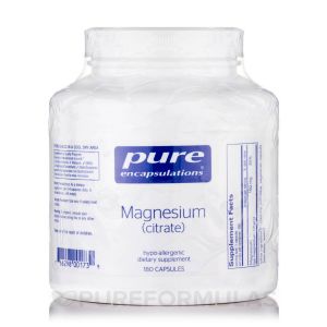 MAGNESIUM CITRATE 180 CAPS - Pure Encapsulations