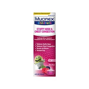 MUCINEX COLD FOR KIDS BERRY FLAVOR