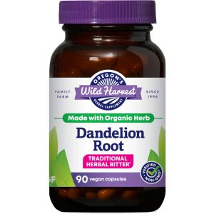 Oregon's Wild Harvest - Organic Dandelion Root Supplement - 90 Capsules