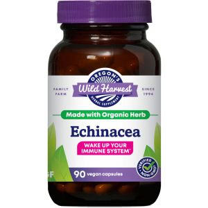 Oregon's Wild Harvest - Organic Echinacea Supplement - 90 Capsules