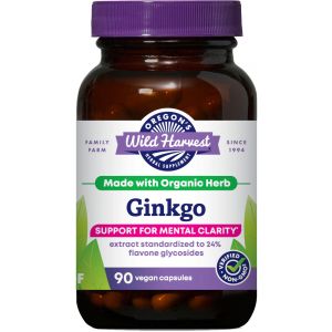 Oregon's Wild Harvest - Organic Ginkgo Biloba Supplement - 90 Capsules