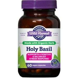 Oregon's Wild Harvest - Organic Holy Basil Supplement - 60 Capsules