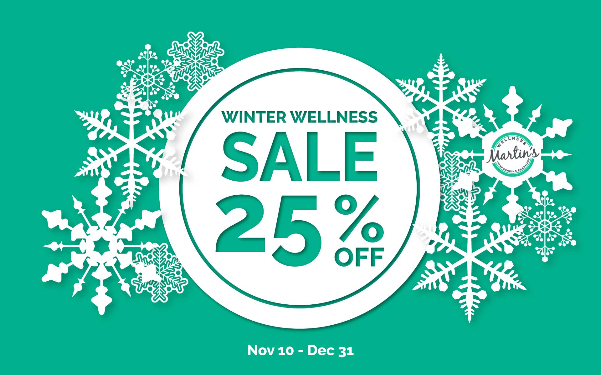 Winter Wellness Sale at Martin's Wellness