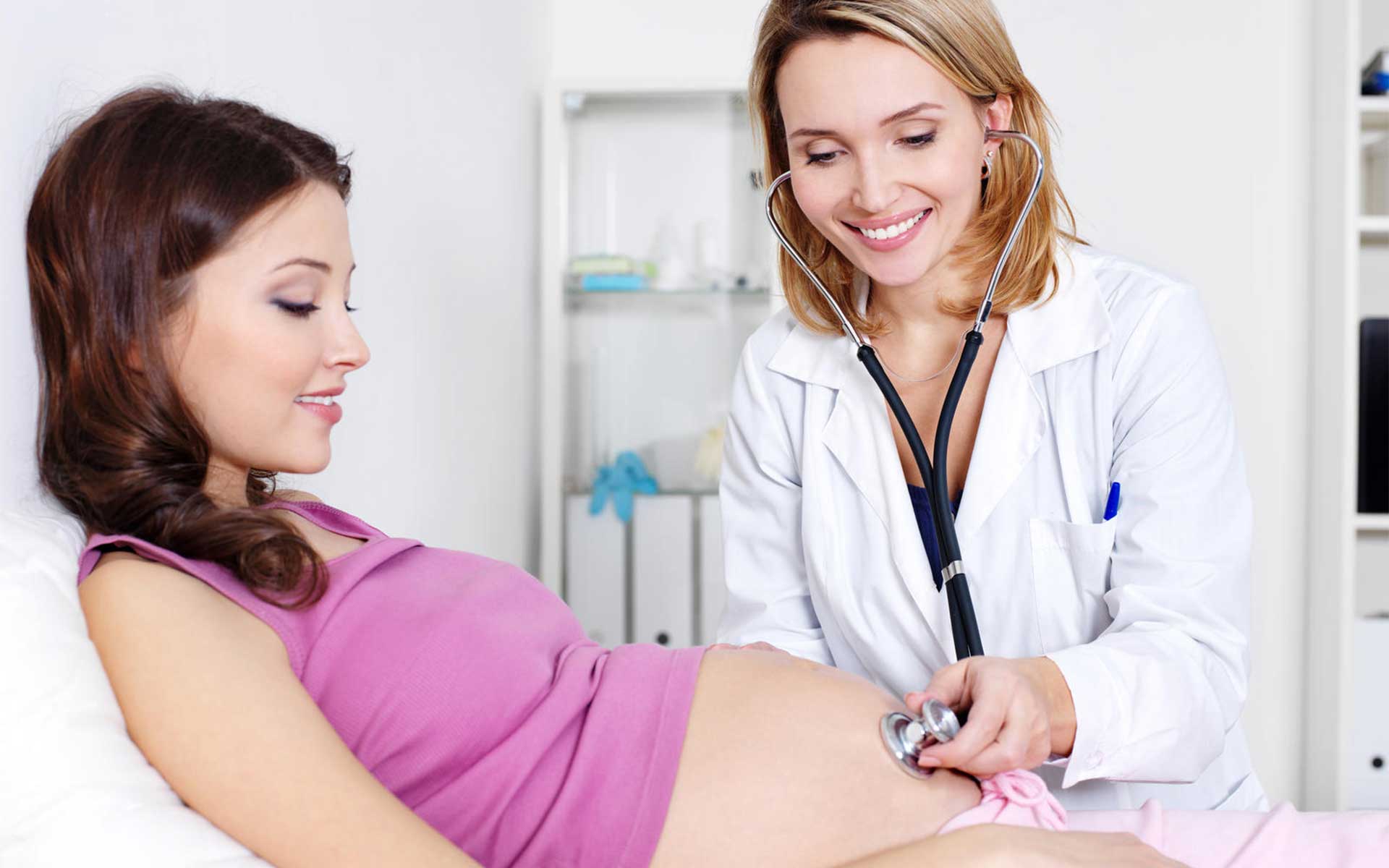 Pregnant Woman and Doctor