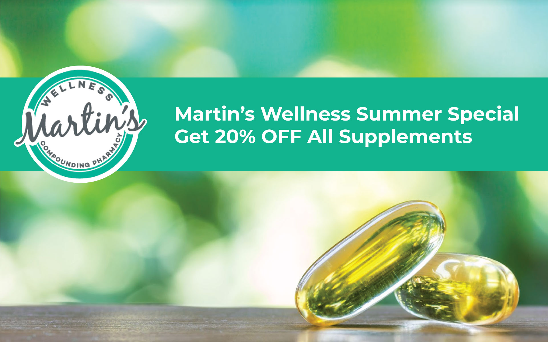 Supplement Sale at Martin's Wellness
